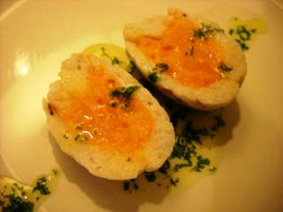 UOVO DI SEPPIA CON ZUCCA E PATATA